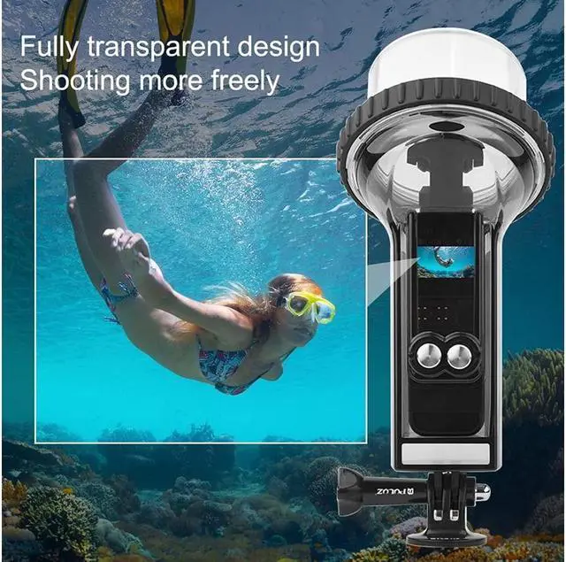 Alt view image 6 of 7 - BONAEVER Waterproof Housing Case for DJI Osmo Pocket 2 60m Deep Diving Protective Housing Shell for Underwater Photography