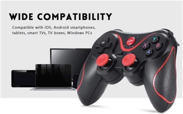 Alt view image 5 of 7 - BONAEVER Game Controller Wireless Bluetooth Gamepad Joy Standick with Wireless Receiver for iOS / Android Smartphone / / Smart TV / TV box / Windows PC