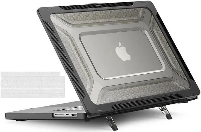 Main image of BONAEVER For Macbook Pro 16 inch Case 2021 2022 Release A2485 M1 Pro/Max with Liquid Retina XDR Display Touch ID Plastic Hard Shell Case with Fold Stand and & Keyboard Cover Skin