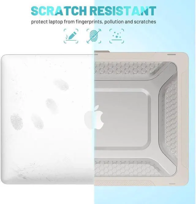 Alt view image 4 of 7 - BONAEVER For Macbook Pro 16 inch Case 2021 2022 Release A2485 M1 Pro/Max with Liquid Retina XDR Display Touch ID Plastic Hard Shell Case with Fold Stand and & Keyboard Cover Skin