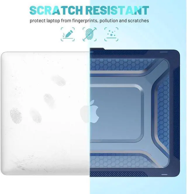 Alt view image 3 of 6 - BONAEVER For Macbook Pro 16 inch Case 2021 2022 Release A2485 M1 Pro/Max with Liquid Retina XDR Display Touch ID Plastic Hard Shell Case with Fold Stand and & Keyboard Cover Skin