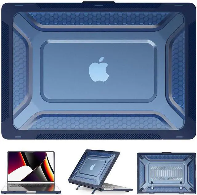 Alt view image 5 of 6 - BONAEVER For Macbook Pro 16 inch Case 2021 2022 Release A2485 M1 Pro/Max with Liquid Retina XDR Display Touch ID Plastic Hard Shell Case with Fold Stand and & Keyboard Cover Skin