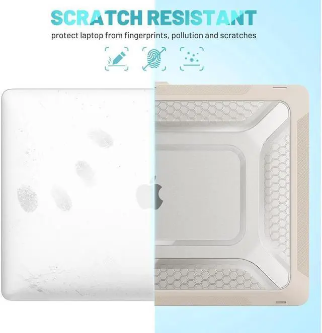 Alt view image 3 of 7 - BONAEVER Compatible with MacBook Pro 16 inch Case 2020 2019 Release A2141 with Touch Bar & Touch ID Plastic Hard Shell Case with Fold Stand and & Keyboard Cover Skin