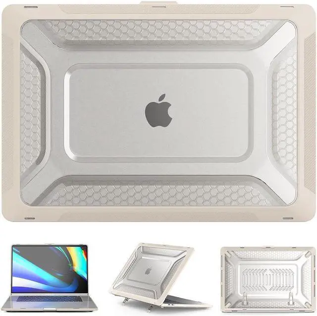 Alt view image 4 of 7 - BONAEVER Compatible with MacBook Pro 16 inch Case 2020 2019 Release A2141 with Touch Bar & Touch ID Plastic Hard Shell Case with Fold Stand and & Keyboard Cover Skin