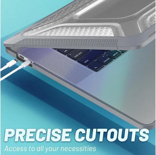 Alt view image 4 of 7 - BONAEVER Compatible with MacBook Pro 16 inch Case 2020 2019 Release A2141 with Touch Bar & Touch ID Plastic Hard Shell Case with Fold Stand and & Keyboard Cover Skin