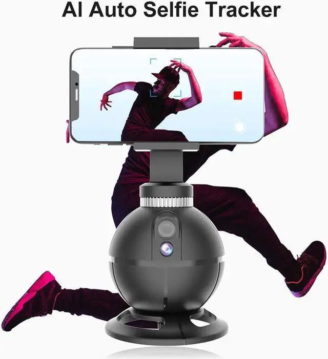 Main image of BONAEVER Smart AI Gimbal Standabilizer Auto Rotation Selfie Standick 360° Object Tracking Phone Holder For Selfies Vlog Shooting Live Standreaming