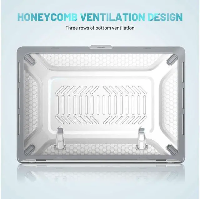 Alt view image 5 of 7 - BONAEVER Compatible with MacBook Pro 16 inch Case 2020 2019 Release A2141 with Touch Bar & Touch ID Plastic Hard Shell Case with Fold Stand and & Keyboard Cover Skin