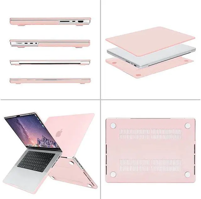 Alt view image 4 of 5 - BONAEVER Case for New 2021 MacBook Pro 16 Inch A2485 M1 Pro Max Hard Shell Case with Keyboard Cover for Apple Mac Pro 16 with Touch ID