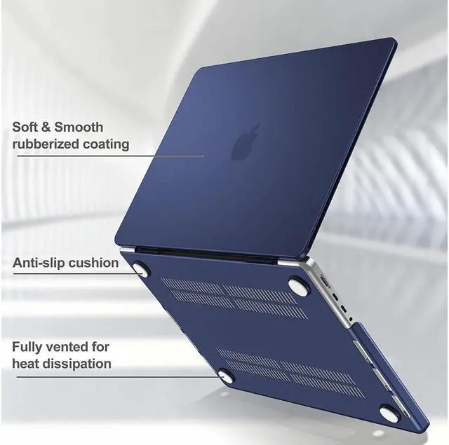 Alt view image 3 of 7 - BONAEVER For Macbook Pro 14 Inch Case 2021 Model A2442 with M1 Pro / Max Chip Hard Case Shell Cover Keyboard Skin Cover for 14 Inch MacBook Pro 2021 with Touch ID