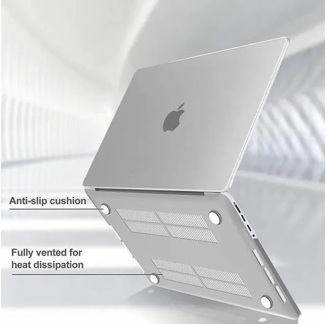 Alt view image 3 of 7 - BONAEVER For Macbook Pro 14 Inch Case 2021 Model A2442 with M1 Pro / Max Chip Hard Case Shell Cover Keyboard Skin Cover for 14 Inch MacBook Pro 2021 with Touch ID