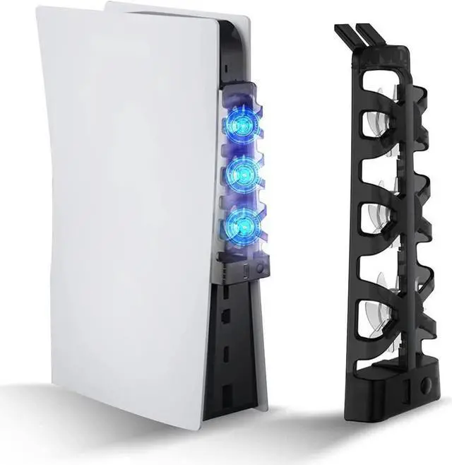 Main image of BONAEVER PS5 Cooling Fan with LED Light PS5 Accessories Cooler Fan for Play Standation 5 Digital & Disc Edition Console 5