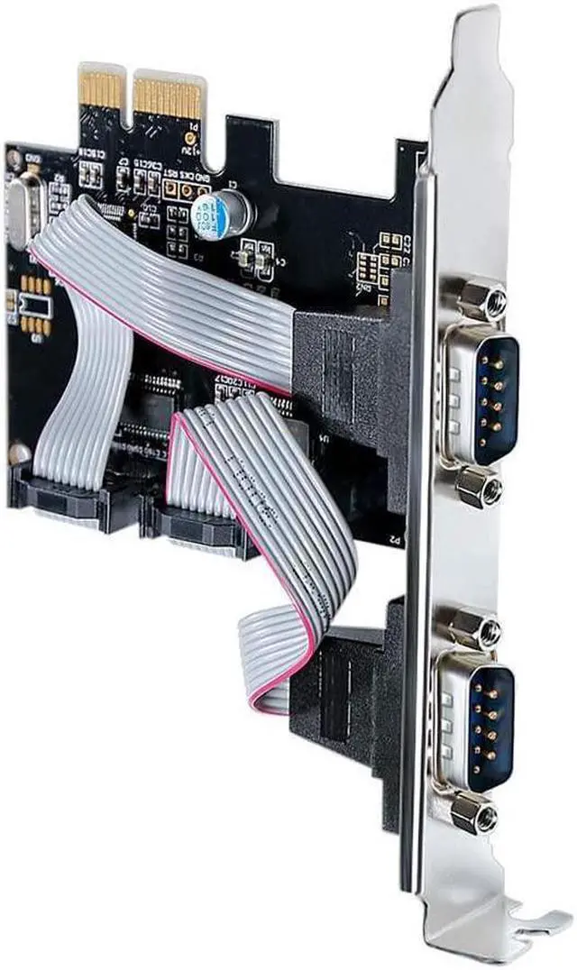 Alt view image 5 of 6 - BONAEVER 2 Port PCI-E Serial Card RS232 PCI Express Adapter COM Port Expansion for Desktop Computer PC Windows 10 8 7 XP Vi Standa Linux Mac with 16C550 UART