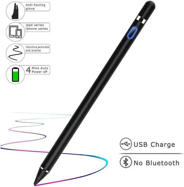 Main image of BONAEVER Stylus Pens for Touch Screens Fine Point Active Stylus Pen Rechargeable Compatible with Ipad iPhone Android Capacitive Stylus for Writing Drawing