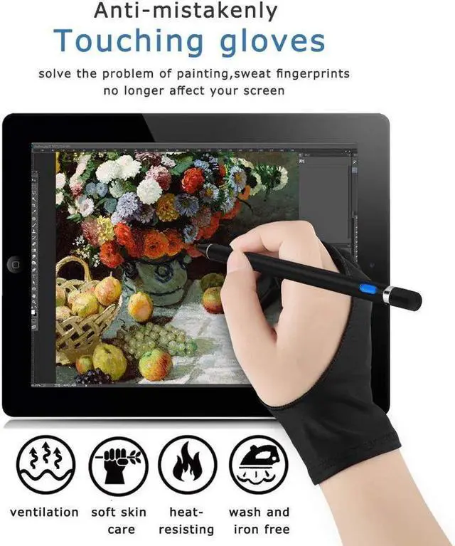 Alt view image 4 of 6 - BONAEVER Stylus Pens for Touch Screens Fine Point Active Stylus Pen Rechargeable Compatible with Ipad iPhone Android Capacitive Stylus for Writing Drawing