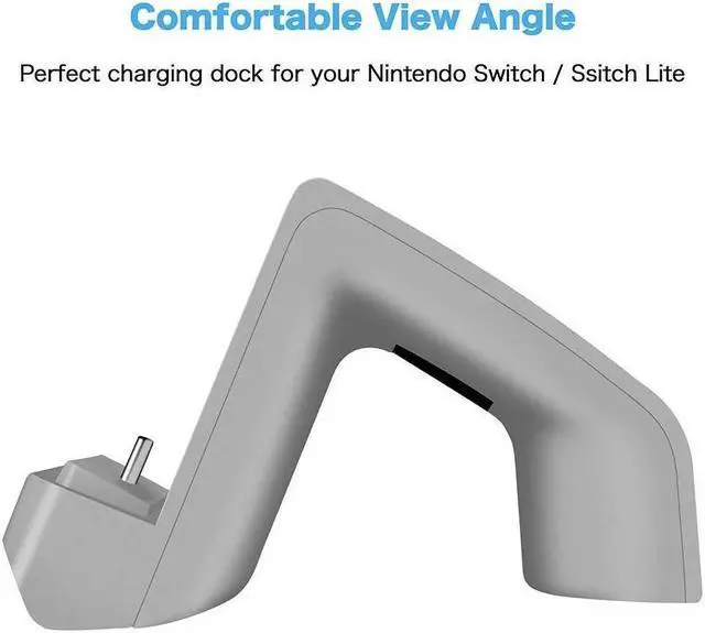 Alt view image 3 of 6 - BONAEVER Nintendo Switch Dock Mini Portable Charging Stand with USB Type C Port Replacement Charging Dock Station for Nintendo Switch Switch Lite