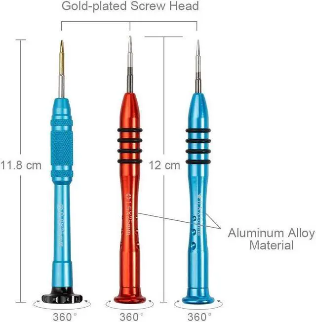 Alt view image 3 of 7 - 16Pcs Cell Phone Repair Tool Kit for iPhone Precision Screwdriver Set with Magnetizer Demagnetizer Tool & Opening Pry Tools for iPhone 11 Pro Max XS X 8 Plus 7 Plus 6S 6 5S 5 5C 4S iPod iTouch