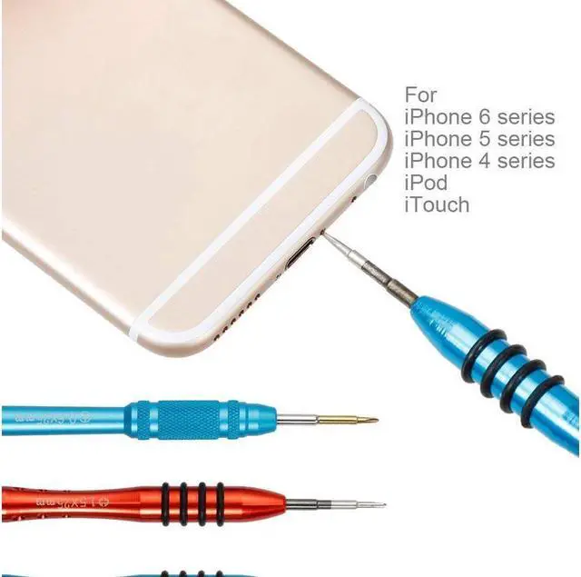 Alt view image 5 of 7 - 16Pcs Cell Phone Repair Tool Kit for iPhone Precision Screwdriver Set with Magnetizer Demagnetizer Tool & Opening Pry Tools for iPhone 11 Pro Max XS X 8 Plus 7 Plus 6S 6 5S 5 5C 4S iPod iTouch