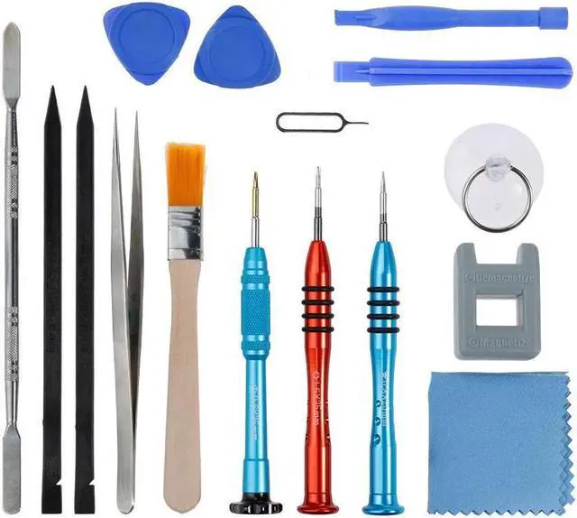 Alt view image 7 of 7 - 16Pcs Cell Phone Repair Tool Kit for iPhone Precision Screwdriver Set with Magnetizer Demagnetizer Tool & Opening Pry Tools for iPhone 11 Pro Max XS X 8 Plus 7 Plus 6S 6 5S 5 5C 4S iPod iTouch