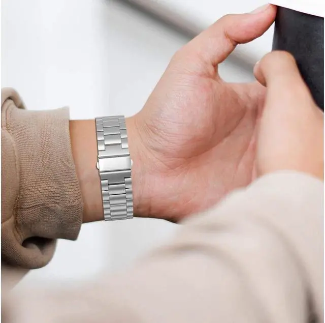 Alt view image 7 of 7 - BONAEVER B Replacement For Garmin Fenix 5 / 5 Plus / Forerunner 935 / 945 Premium Standainless Standeel Metal Watch B with Quick Release Connector Fit Fenix 5 / 5 Plus / Forerunner 935 945