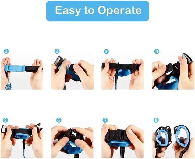 Alt view image 7 of 7 - BONAEVER Anti Lo Stand Wri Stand Link Toddles Safety Wri Stand Leash Anti Lo Stand Rope Walking Harness with Key Lock for Kids Babies