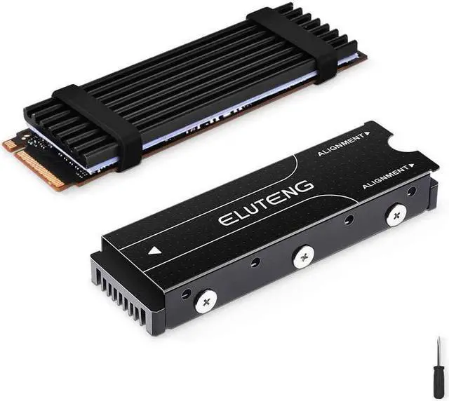 Main image of BONAEVER M.2 2280 Heatsink for PS5 / PC Double-Sided Heat Sink Alloy Aluminum NGFF NVME Cooling Sink with 4 Thermal Conductivity Silicone Pads M.2 SSD Cooler Set for 2280 M.2 SSD