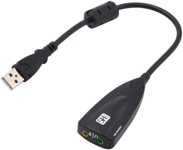 Main image of BONAEVER External 7.1 Channel USB Sound Card Mic Headphone Adapter Cable for PC Laptop