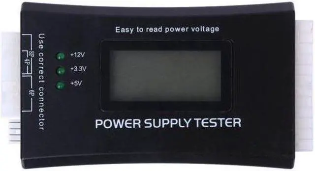 Alt view image 3 of 7 - BONAEVER Digital LCD Power Supply Te Stander for ATX 20 Pin & 24 Pin Computer Power Connector CPU P4/EPS 8Pin/PCIe 6-Pin/Molex 4 Pin/Floppy SP4/SATA HDD Power Interface PC Tools1.8'' LCD Screen