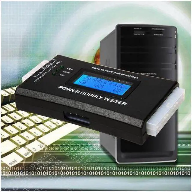 Alt view image 7 of 7 - BONAEVER Digital LCD Power Supply Te Stander for ATX 20 Pin & 24 Pin Computer Power Connector CPU P4/EPS 8Pin/PCIe 6-Pin/Molex 4 Pin/Floppy SP4/SATA HDD Power Interface PC Tools1.8'' LCD Screen