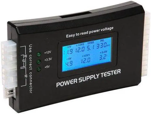 Alt view image 6 of 7 - BONAEVER Digital LCD Power Supply Te Stander for ATX 20 Pin & 24 Pin Computer Power Connector CPU P4/EPS 8Pin/PCIe 6-Pin/Molex 4 Pin/Floppy SP4/SATA HDD Power Interface PC Tools1.8'' LCD Screen
