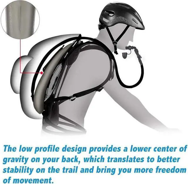 Alt view image 7 of 7 - BONAEVER Tactical Molle Hydration Pack Backpack with 3L TPU Water Bladder Military Daypack for Cycling Hiking Running Climbing Hunting Biking Tan