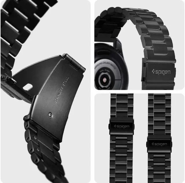 Alt view image 2 of 6 - BONAEVER For Samsung Galaxy Watch 3 45mm B Strap (2020) / Galaxy Watch 46mm B (2018) / OnePlus Watch B / Gear S3 Frontier B / S3 Classic B