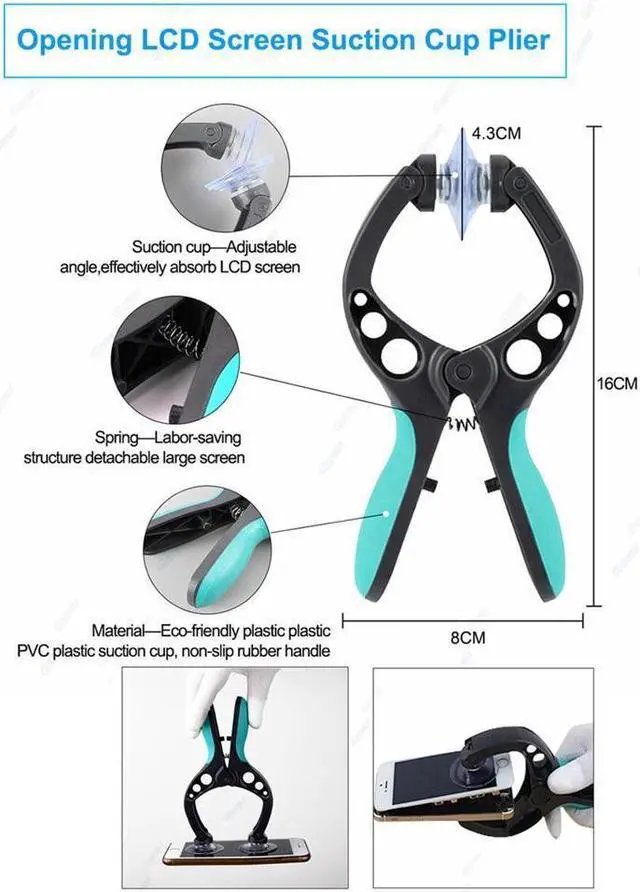 Alt view image 2 of 7 - BONAEVER 14 in 1 Cell Phone Repair Tool Kit H Tool Kit Screen Opening Tools Screwdriver Set for Huawei Samsung Smartphones PC s