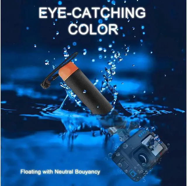 Alt view image 6 of 6 - BONAEVER Waterproof Monopod Floating H Grip for GoPro Hero 11/10/9/8/7/6/5/4/3 Session DJI Osmo Other Cameras Snorkeling Underwater Diving Selfie Pole Standick