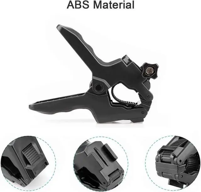 Alt view image 5 of 7 - BONAEVER Jaws Flex Clamp Mount with Adjustable Gooseneck 19-Section Compatible with Go Pro Hero 1110. 9 8 7 6 5 4 Session 3+ 3 2 1 Max Fusion DJI Osmo