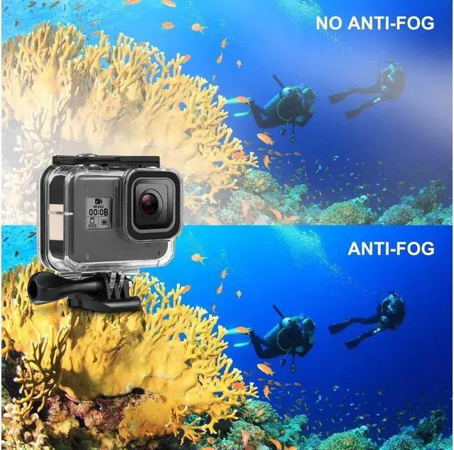 Alt view image 6 of 7 - BONAEVER Accessories Kit for GoPro Hero 8 Black with Shockproof Case + Waterproof Housing Case + Screen Protectors + Lens Filters + Anti-Fog Inserts Bundle