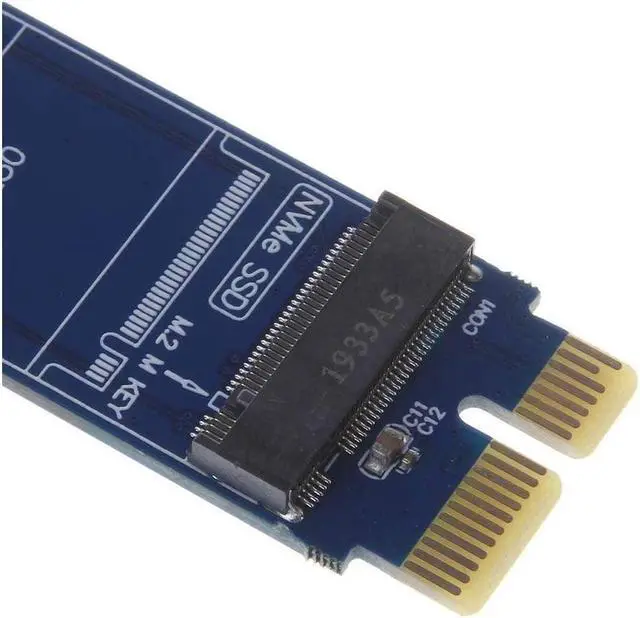Alt view image 5 of 6 - BONAEVER Full Speed PCIE To M2 Adapter NVMe SSD M2 PCIE X1 Raiser PCI-E PCI Express M Key Connector Supports 2230 2242 2260 2280 M.2 SSD