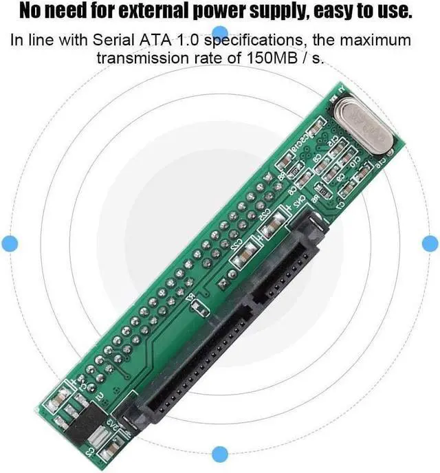 Alt view image 2 of 6 - BONAEVER 2.5 Inch IDE to SATA Adapter HDD SATA HDD Female to IDE 44Pin Converter Adapter Male Card SATA Hard Drive 7+15PIN to IDE Adapter