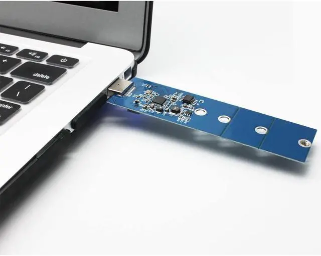 Alt view image 7 of 7 - BONAEVER M.2 NGFF SSD to USB Adapter NGFF SATA SSD to USB 3.0 Reader Card for 2280 mm B Key M.2 SSD (No need cable) USB to 2280 mm M.2 Hard Drive Adapter