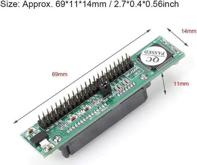 Alt view image 4 of 6 - BONAEVER 2.5 Inch IDE to SATA Adapter HDD SATA HDD Female to IDE 44Pin Converter Adapter Male Card SATA Hard Drive 7+15PIN to IDE Adapter