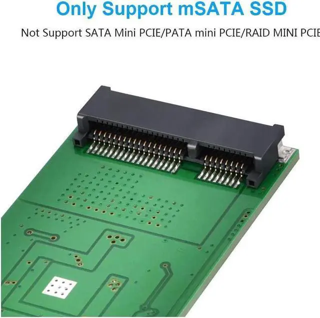 Alt view image 2 of 6 - BONAEVER mSATA Adapter mSATA to USB 3.0 Adapter USB mSATA SSD Reader 50mm Mini SATA Converter as Portable Flash Drive External Hard Drive (No Cable Needed)