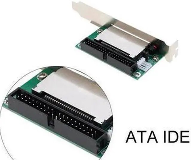 Alt view image 2 of 6 - BONAEVER IDE / PATA to CF ( CompactFlash ) 40-Pin Bootable Adapter with PCI Bracket