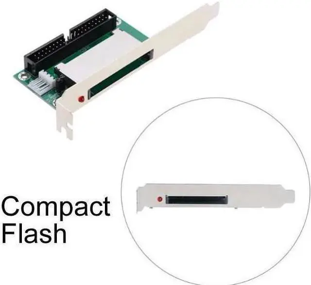 Alt view image 3 of 6 - BONAEVER IDE / PATA to CF ( CompactFlash ) 40-Pin Bootable Adapter with PCI Bracket