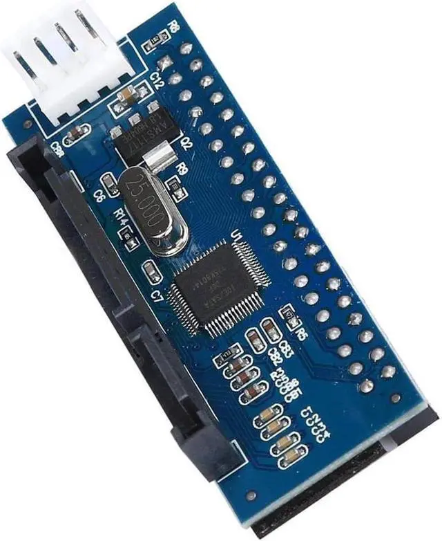 Alt view image 4 of 4 - BONAEVER 39 Pin IDE to SATA Connector SATA IDE Adapter 3.5 HDD IDE / PATA Hard Disk Adapter Converter Card with Data Power Cable