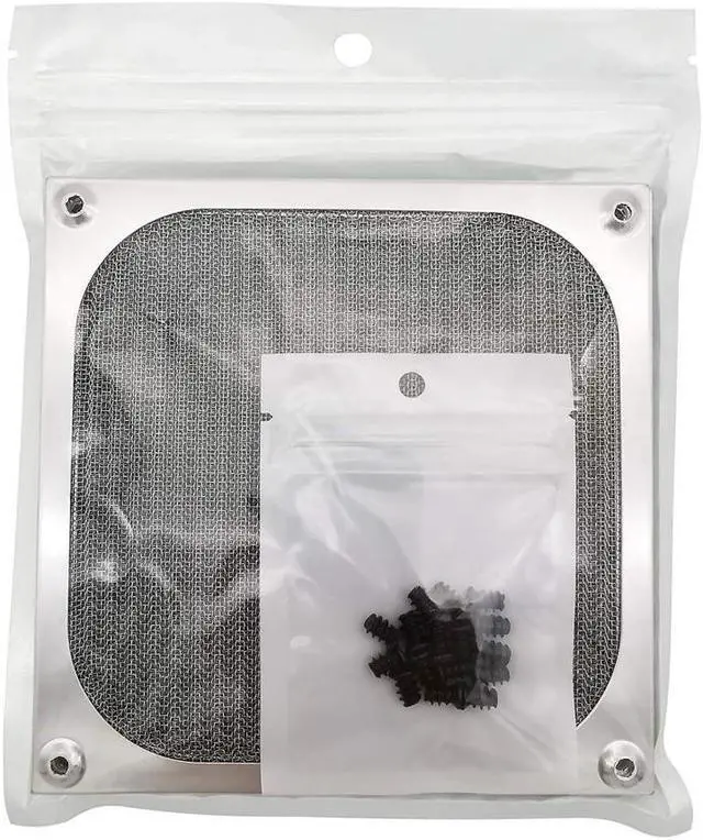 Alt view image 7 of 7 - BONAEVER 4 Pack 120mm Computer Fan Filter Grills with Screws Ultra Fine Aluminum Mesh