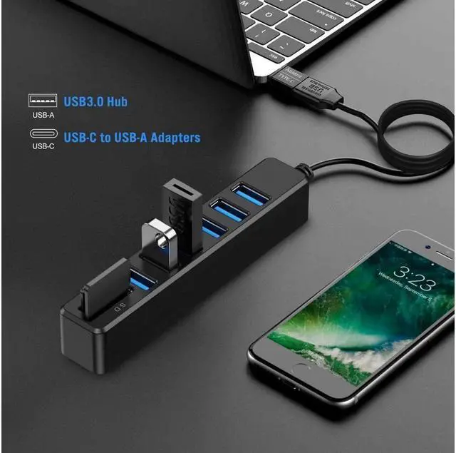 Alt view image 5 of 7 - BONAEVER USB Hub USB Splitter 6 Port HUB Combo External USB 2.0 HUB + SD Card Reader Multifunction for Mac Pro/Mini iMac Ps4 Surface Pro XPS PC Flash Drive