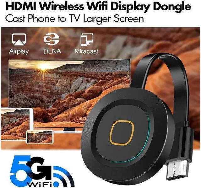 Alt view image 4 of 7 - BONAEVER Wireless HDMI Display Dongle 5G+2.4GHz 4K Ultra HD WiFi Adapter Standreaming Video Receiver For iPhone/iPad/iOS/ Android/PC/ /Windows/Mac OS