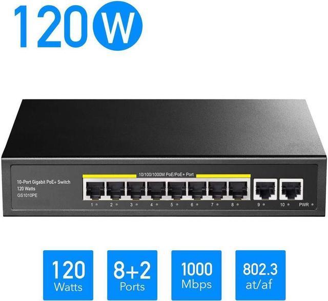 China 4 Ports 10/100/1000M PoE + 2 Uplink Gigabit Ethernet Port