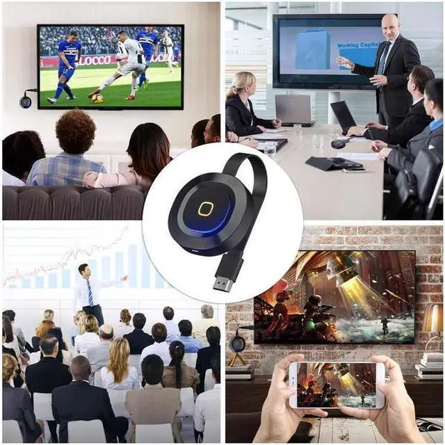 Alt view image 7 of 7 - BONAEVER Wireless HDMI Display Dongle 5G+2.4GHz 4K Ultra HD WiFi Adapter Standreaming Video Receiver For iPhone/iPad/iOS/ Android/PC/ /Windows/Mac OS