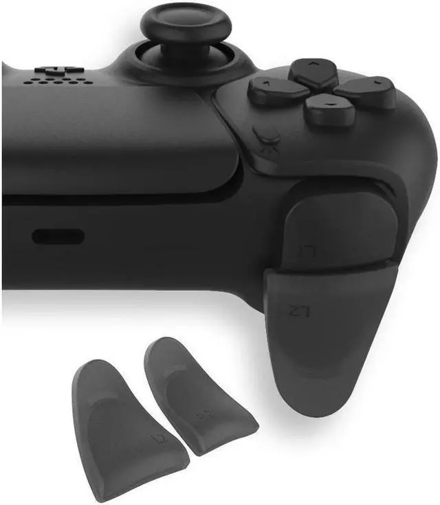 Alt view image 6 of 6 - BONAEVER Trigger Extender with 8 Pcs Thumb Standick Grips for PS5 DualSense Controller Play Station 5 Accessories