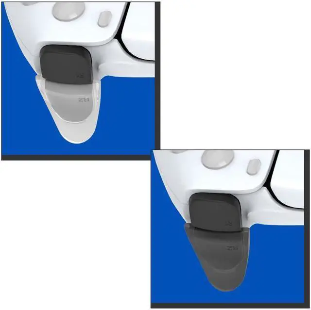 Alt view image 3 of 6 - BONAEVER Trigger Extender with 8 Pcs Thumb Standick Grips for PS5 DualSense Controller Play Station 5 Accessories